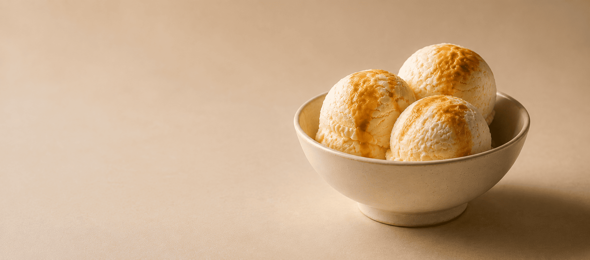 Coupe de glace flan